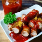 Currywurst-aus-der-Heissluftfritteuse-Rezept