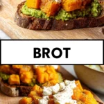 Brot-mit-Erbsenpueree-und-Kuerbis