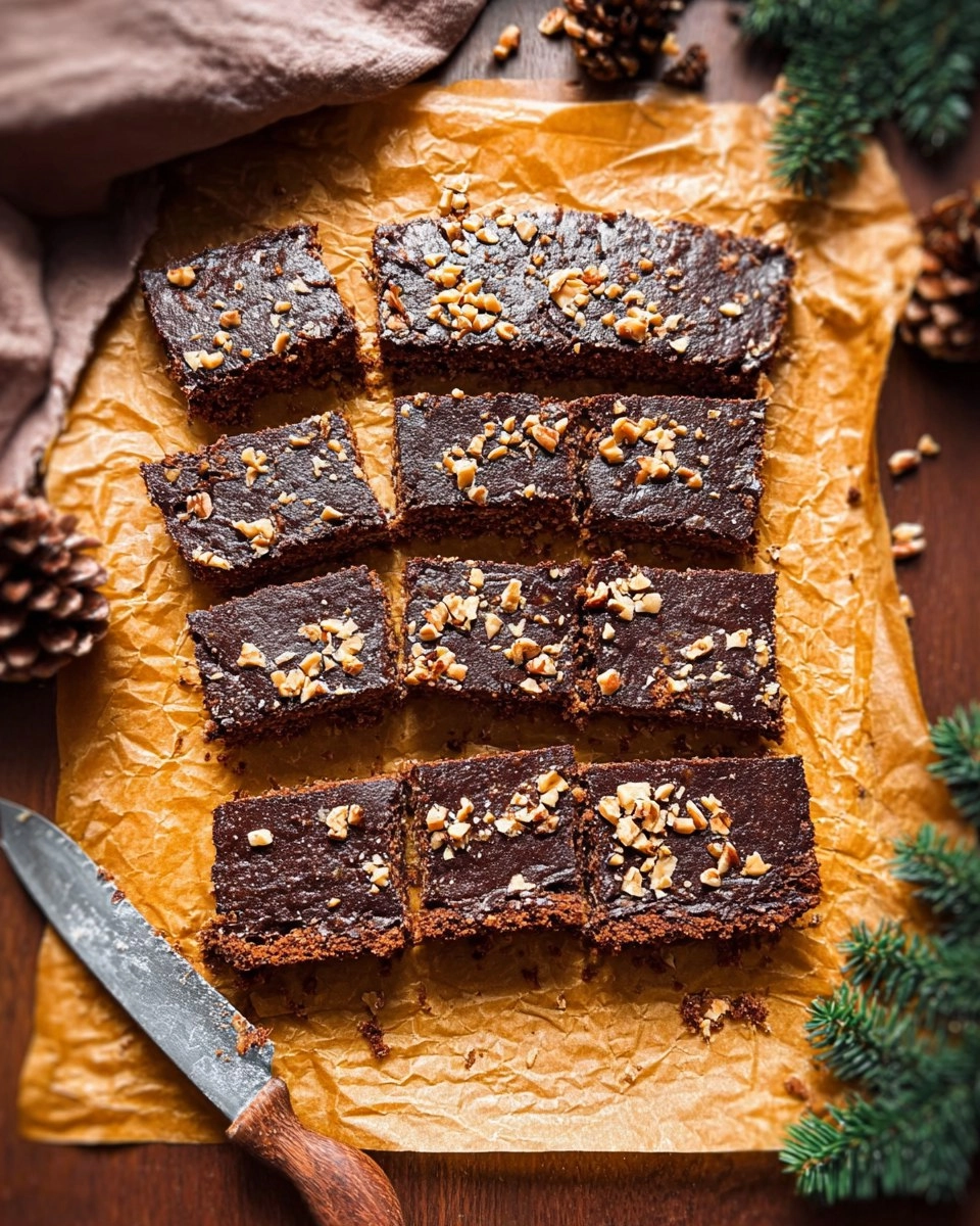 Gesunde Lebkuchen Schnitten