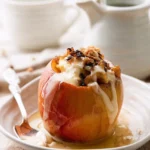 Klassischer-Bratapfel-mit-Vanillesosse-Rezept