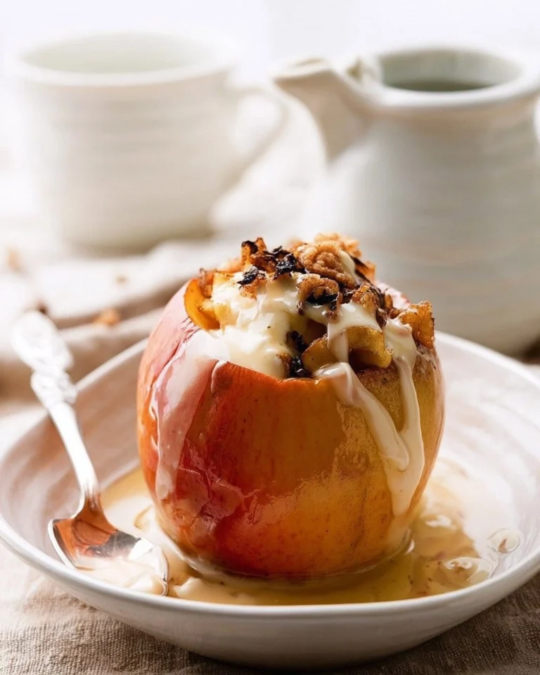 Klassischer-Bratapfel-mit-Vanillesosse-Rezept
