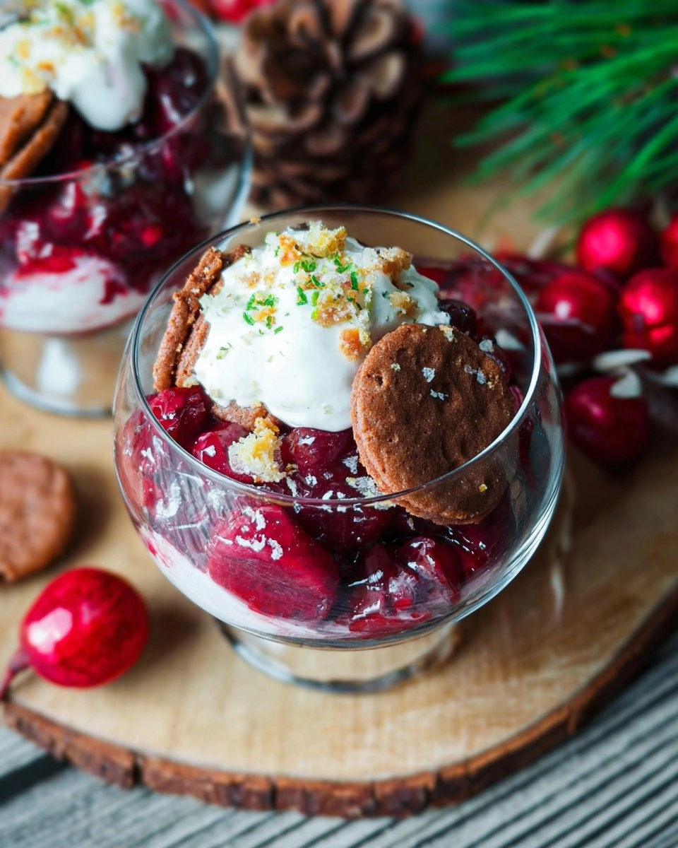 Lebkuchen-Kirsch-Dessert