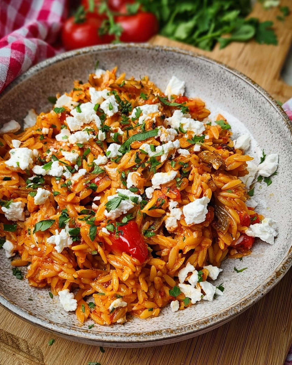 One Pot Orzo mit Feta
