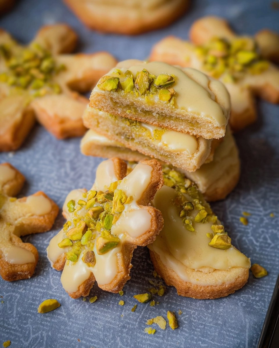 Pistazien-Marzipan-Plätzchen