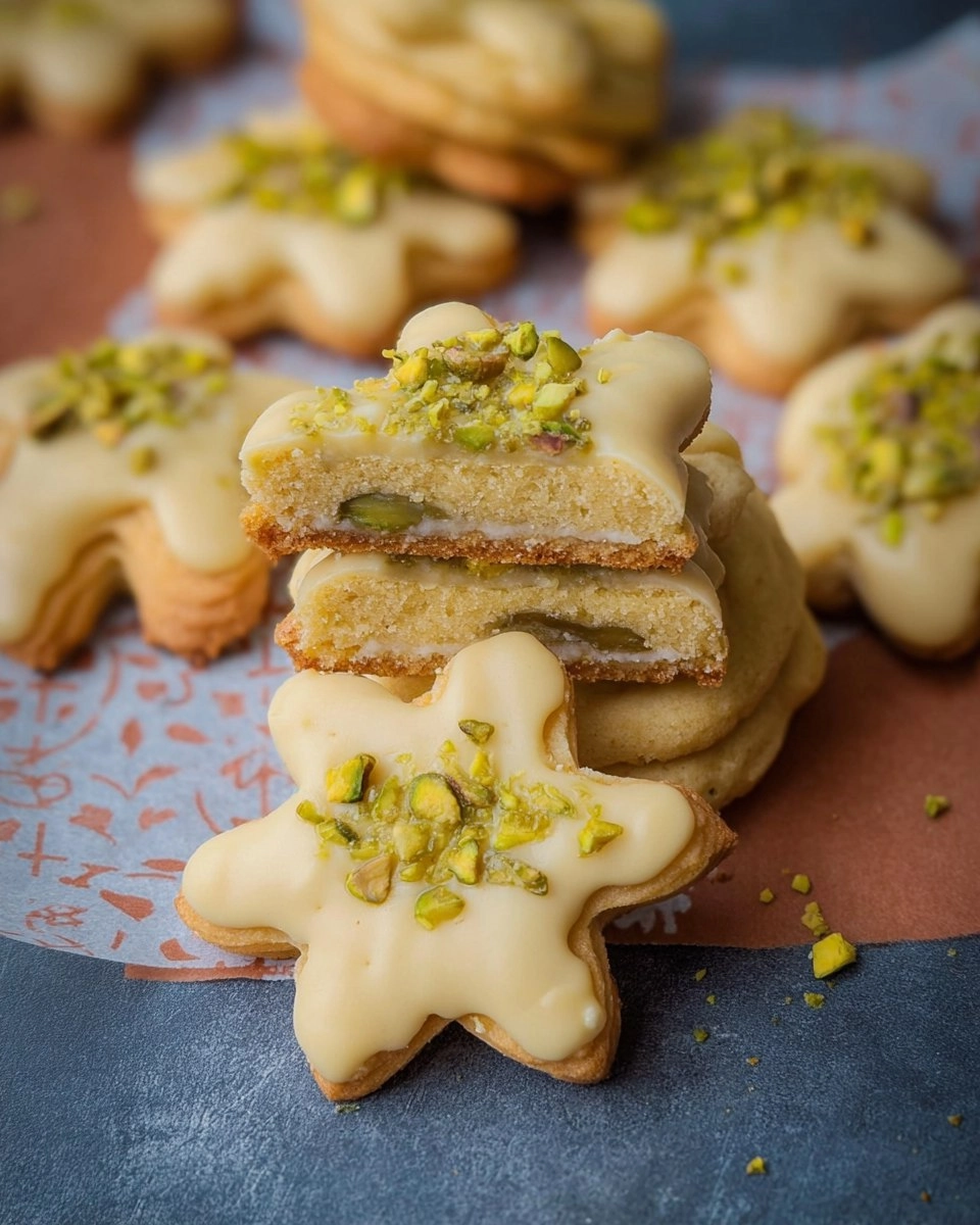 Pistazien-Marzipan-Plätzchen