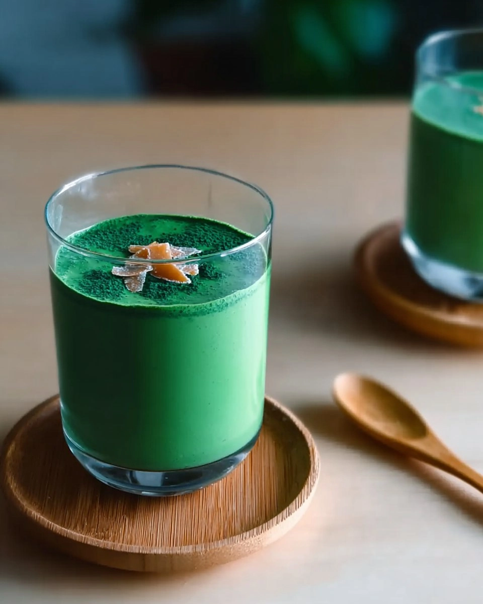 Spirulina Smoothie mit Mango und Kokos