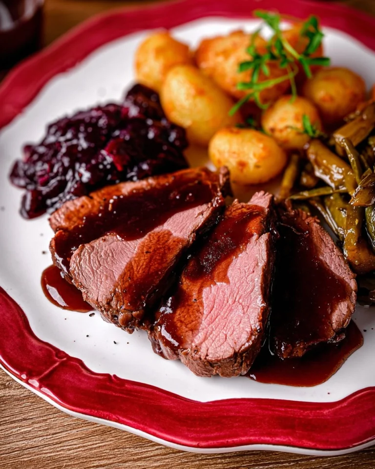 Filets-in-dunkler-Rotweinsauce-Rezept