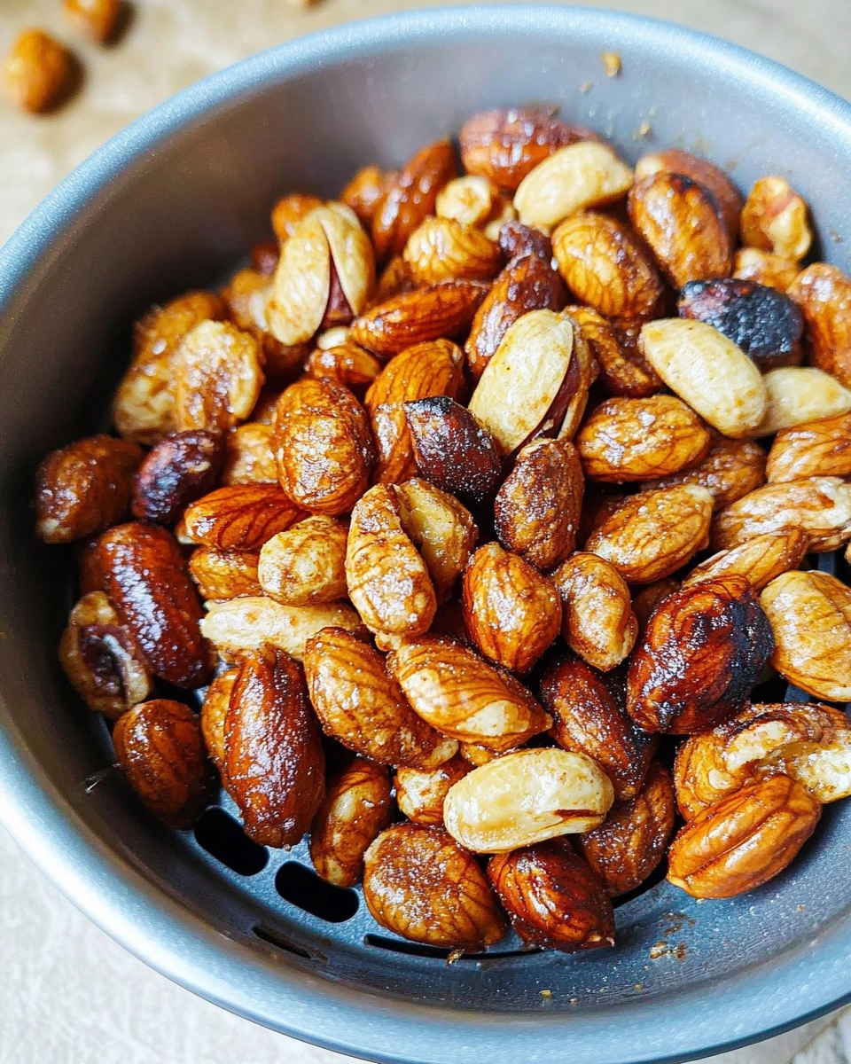 Geröstete Nüsse aus der Heißluftfritteuse 60 Geröstete Nüsse aus der Heißluftfritteuse