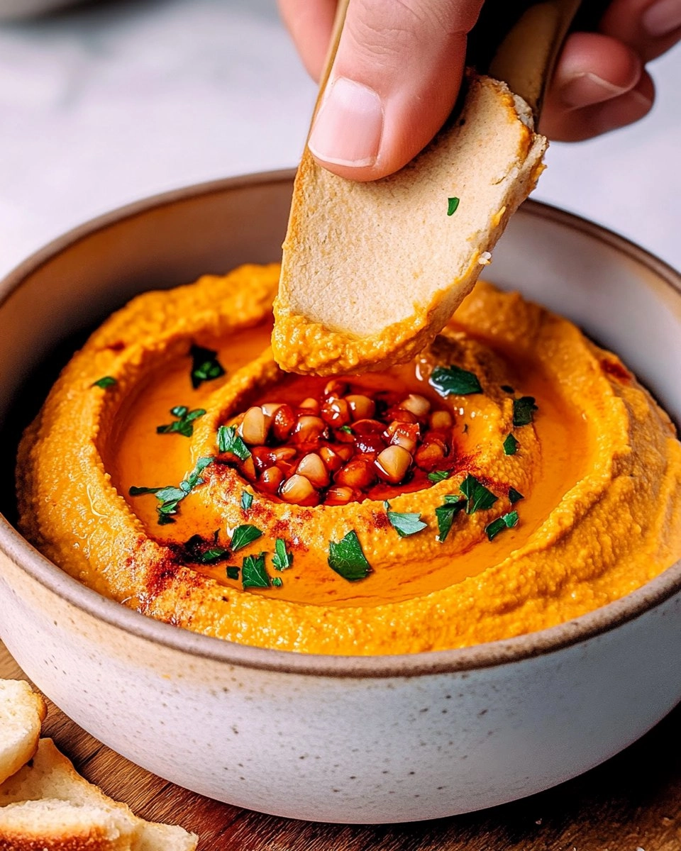 Gerösteter Paprikahummus 110 Gerösteter Paprikahummus