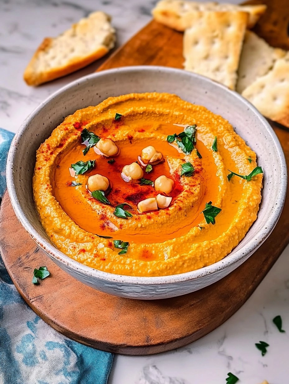 Gerösteter Paprikahummus 111 Gerösteter Paprikahummus