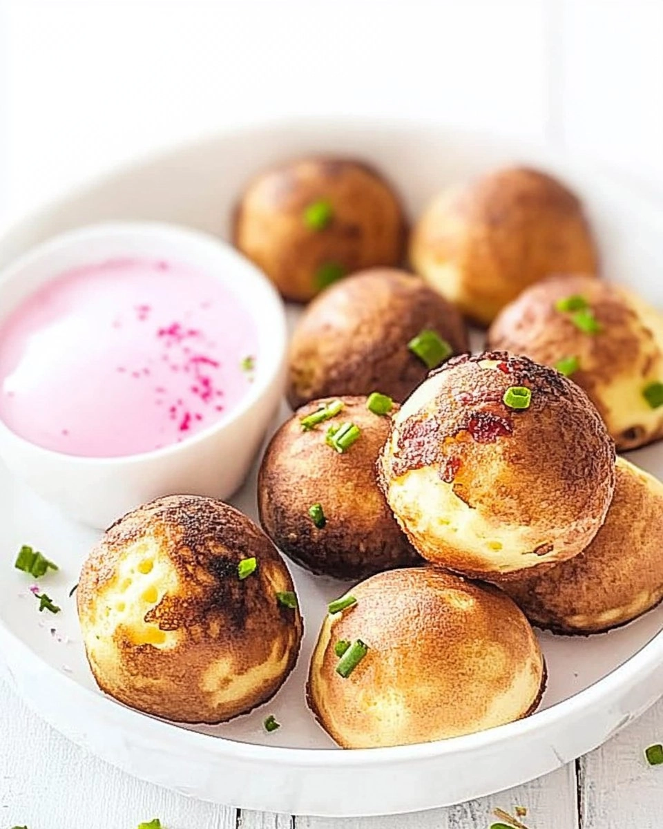 Herzhafte Æbleskiver mit Speck