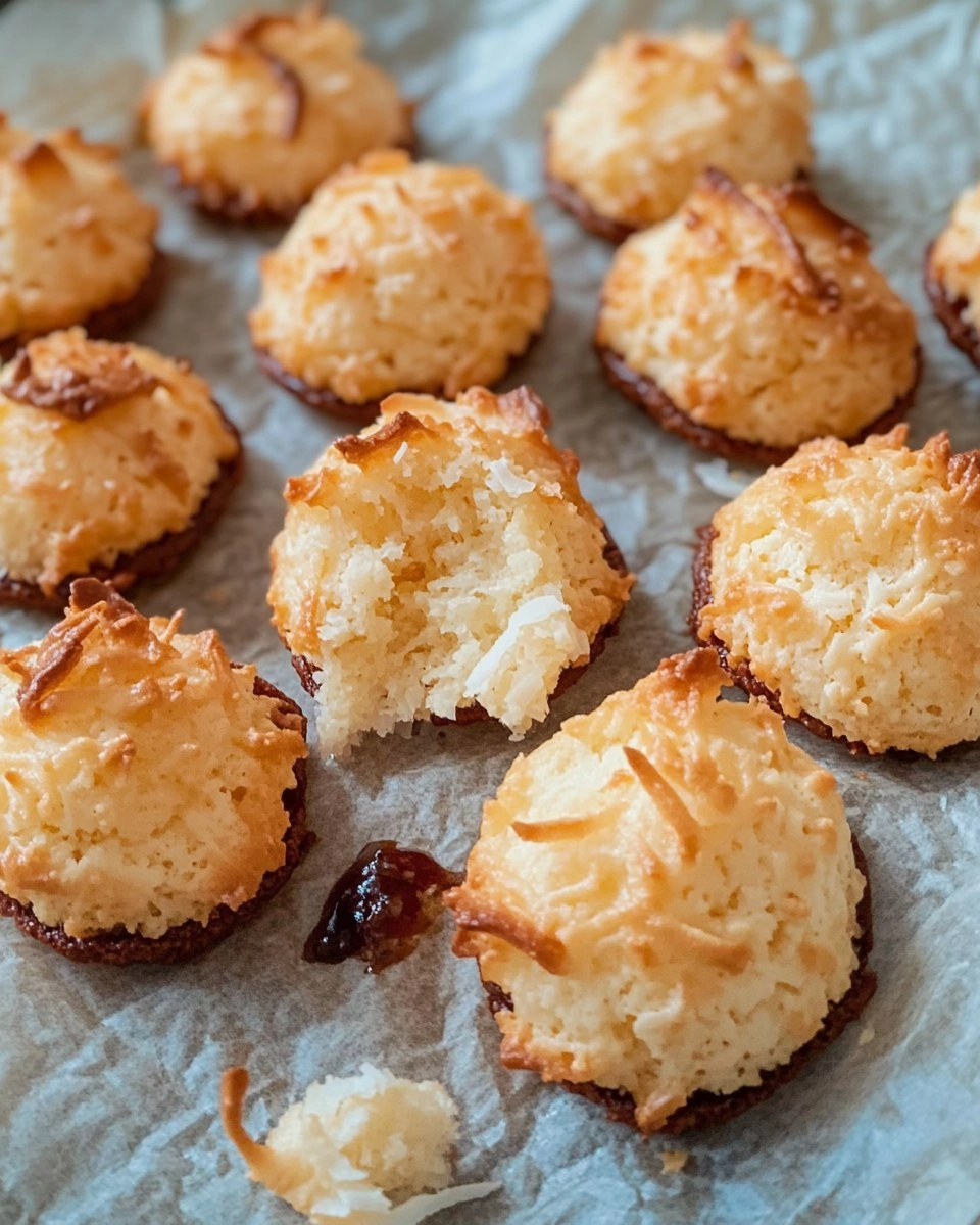 Kokosmakronen, die saftig bleiben