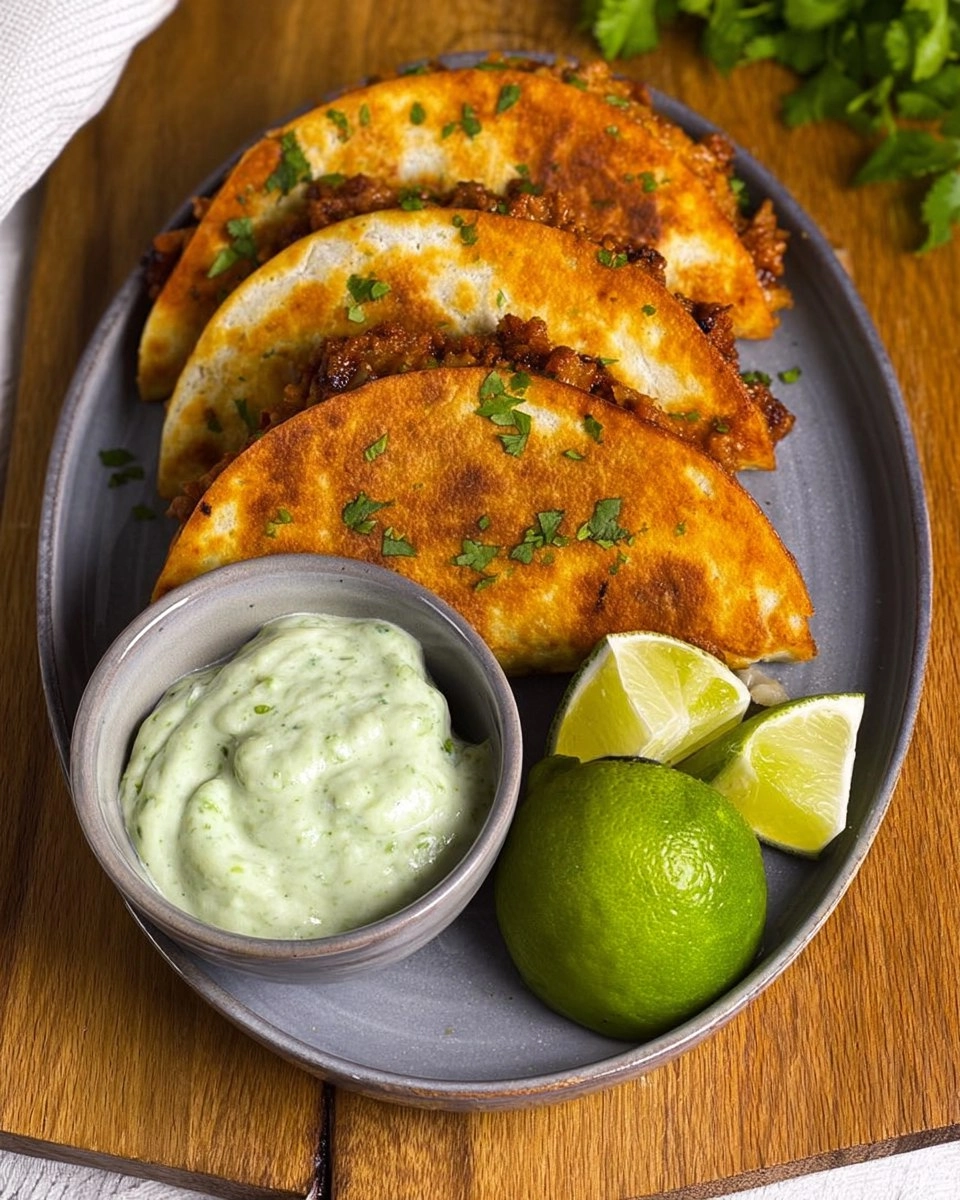 Mini Quesadilla mit Hackfleisch & Avocado-Dip