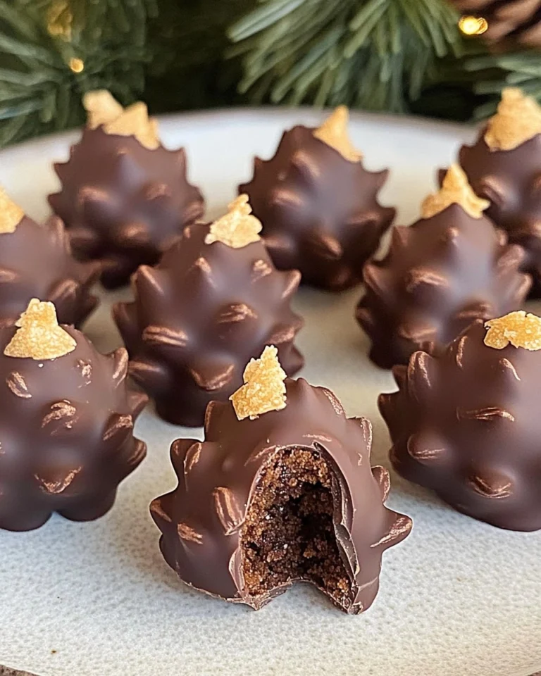 No-Bake-Schoko-Tannenzapfen-Rezept