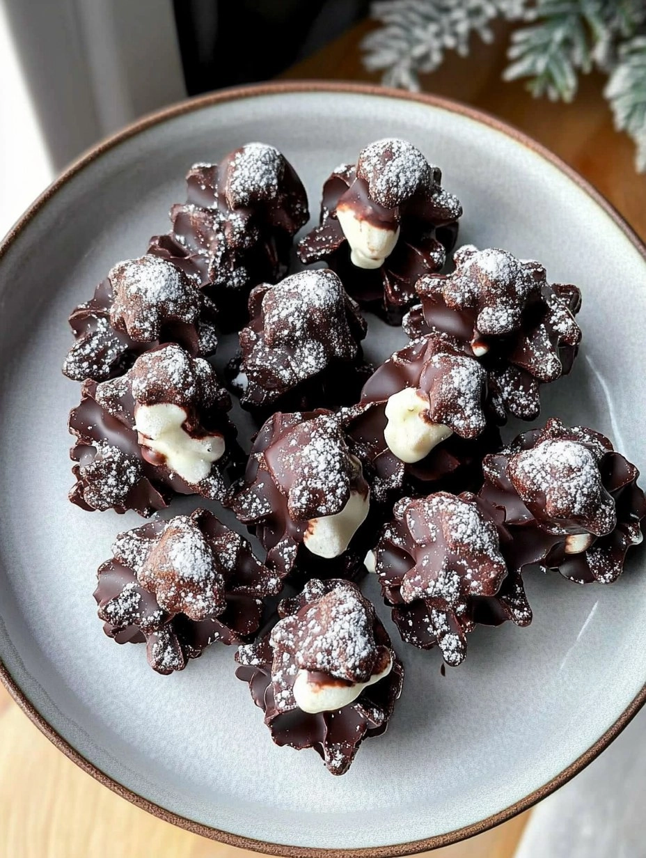 No-Bake Schoko-Tannenzapfen