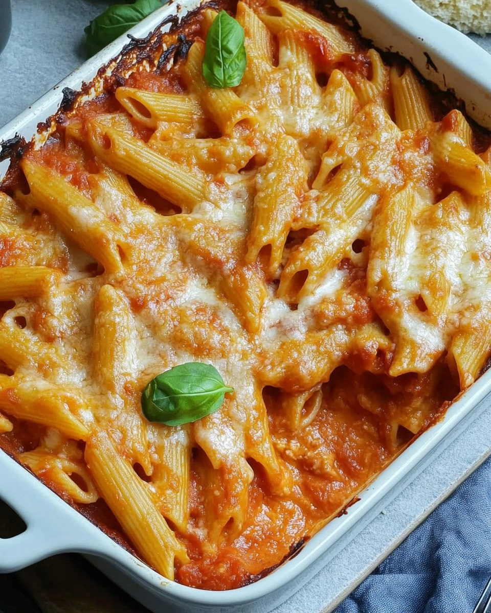 Nudelauflauf Tomate Mozzarella ohne Vorkochen