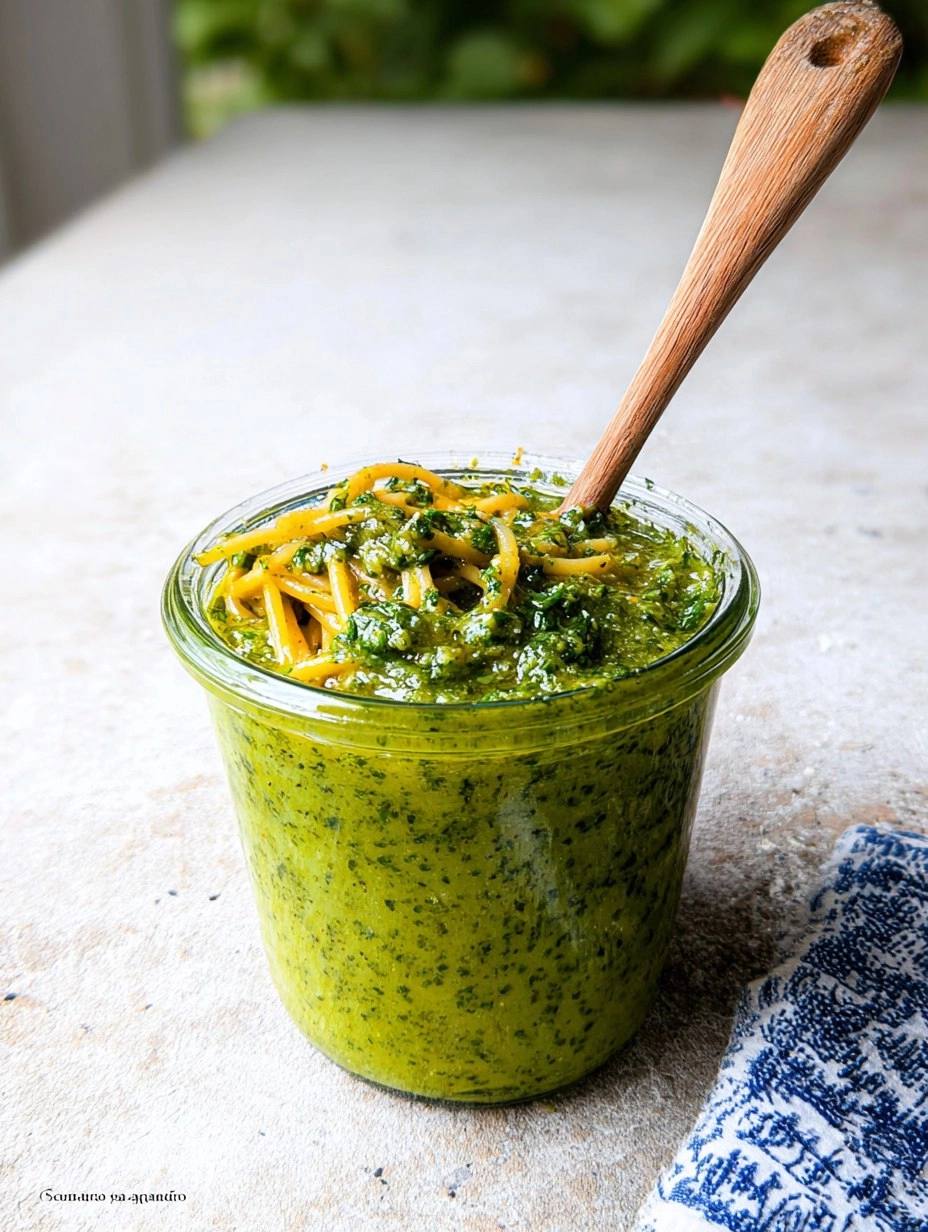 Pasta mit Kürbiskern-Pesto 81 Pasta mit Kürbiskern-Pesto