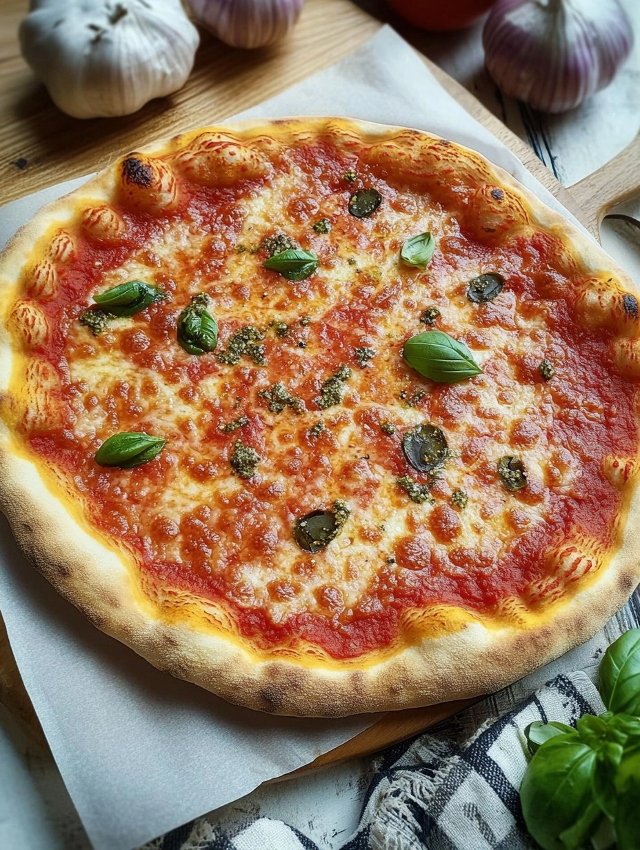 Pizza Marinara – vegane Pizza ohne Käse