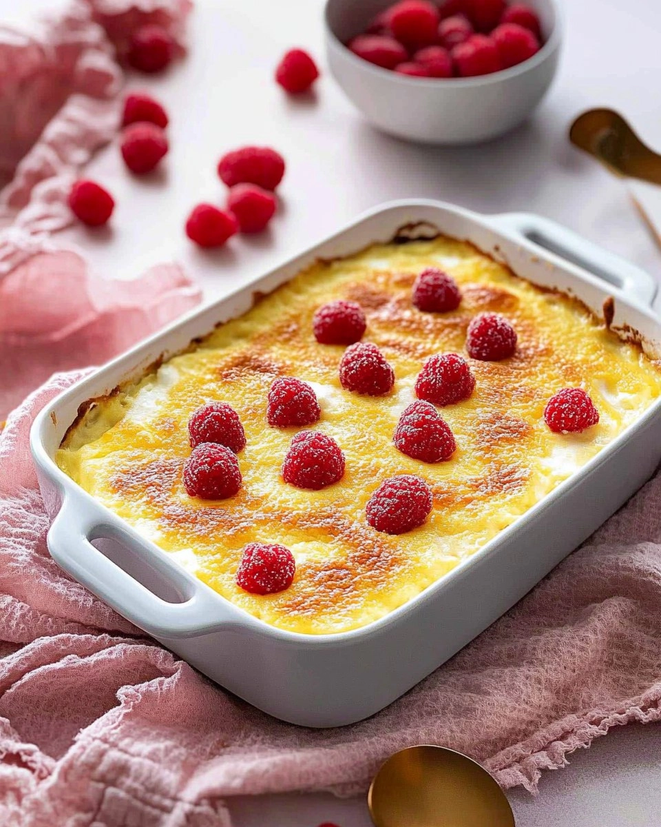 Quarkauflauf mit Grieß & Puddingpulver