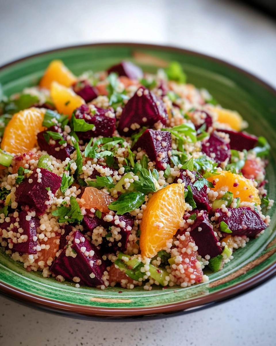 Rote Bete Salat mit Couscous & Orangen 70 Rote Bete Salat mit Couscous & Orangen