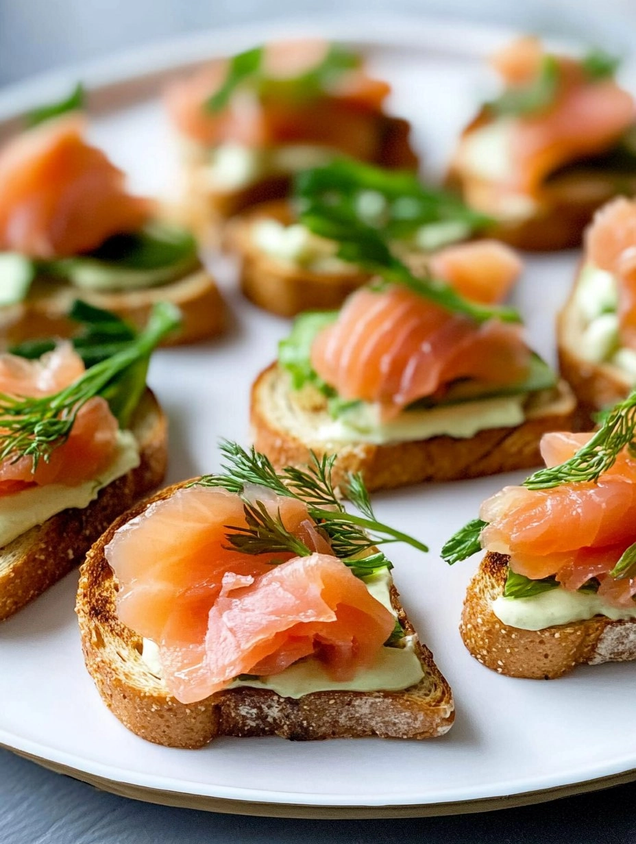 Toast mit Räucherlachs – Fingerfood für Gäste