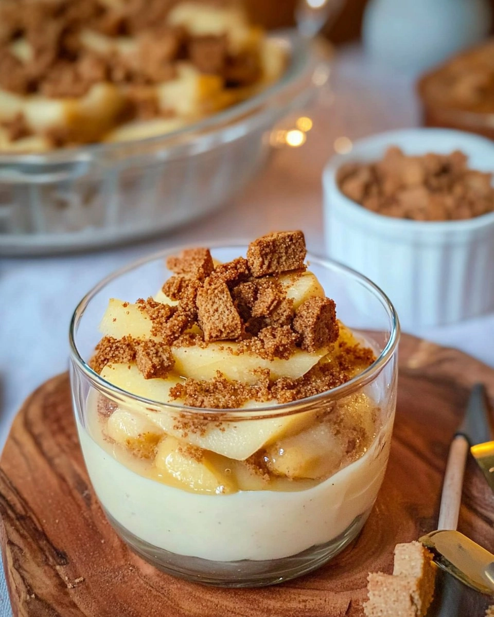 Vanille-Bratapfel mit Spekulatius