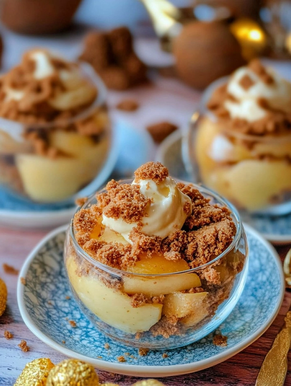Vanille-Bratapfel mit Spekulatius