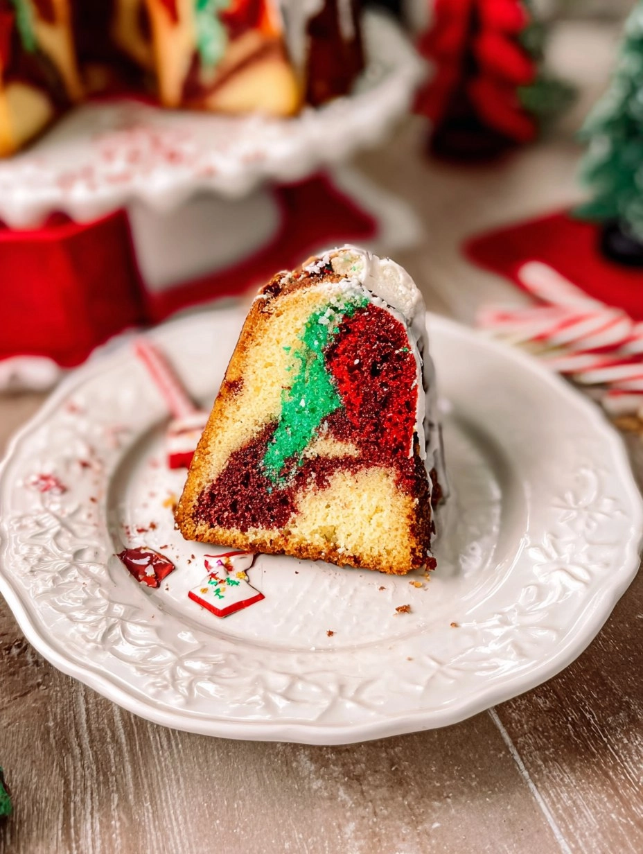 Weihnachtlicher Marmorkuchen