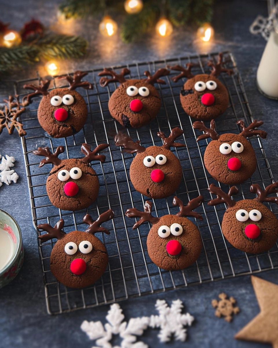 Weihnachtliches niedliche Rentier Kekse