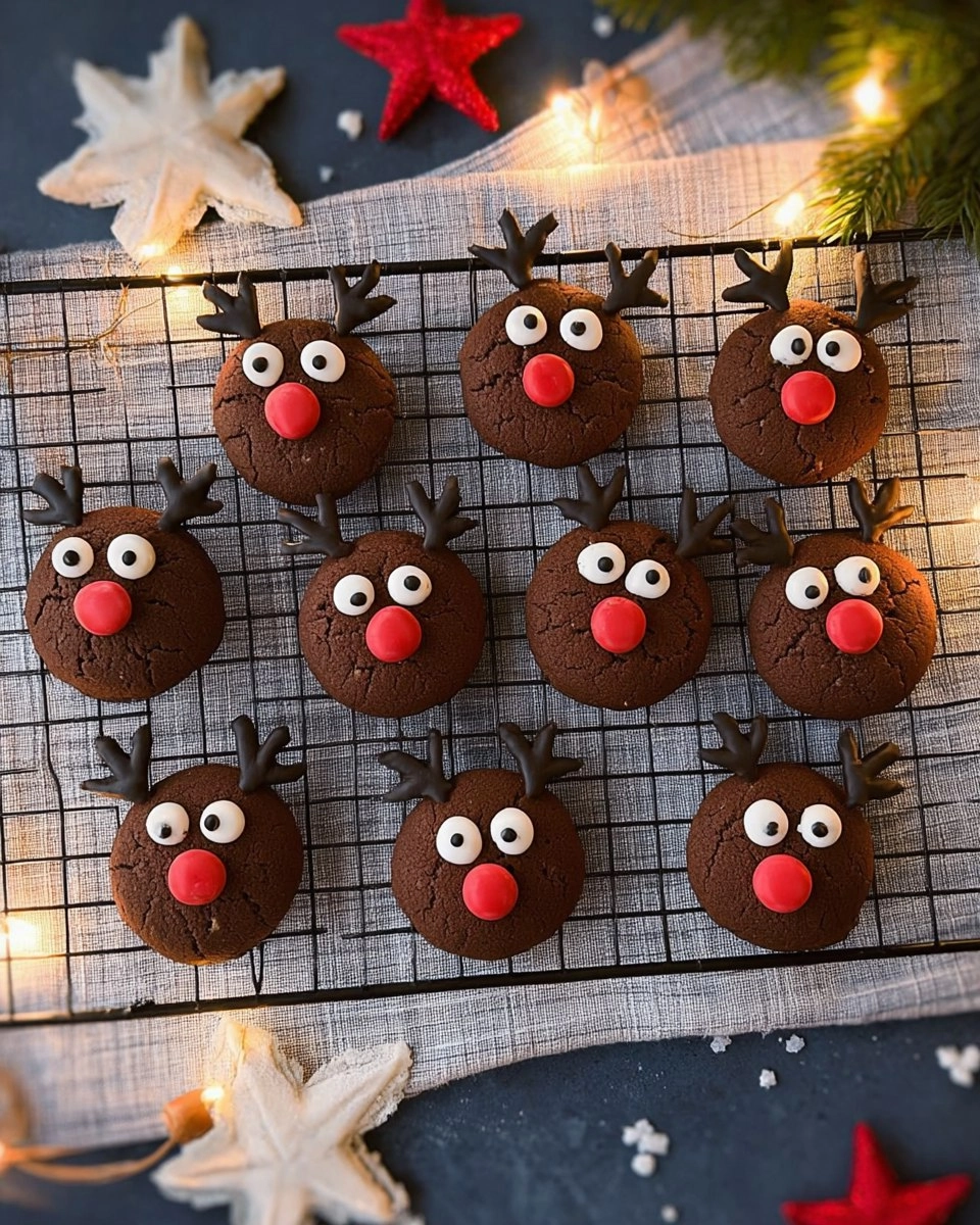 Weihnachtliches niedliche Rentier Kekse