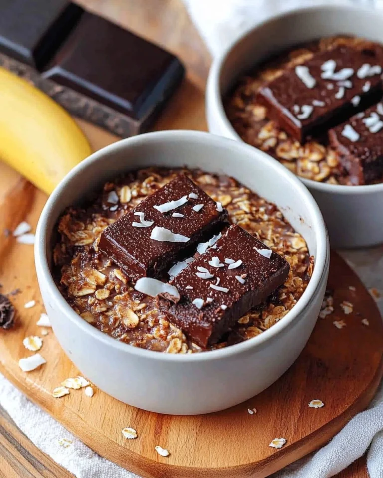 Baked-Oatmeal-mit-Kokos-Schokolade-Rezept