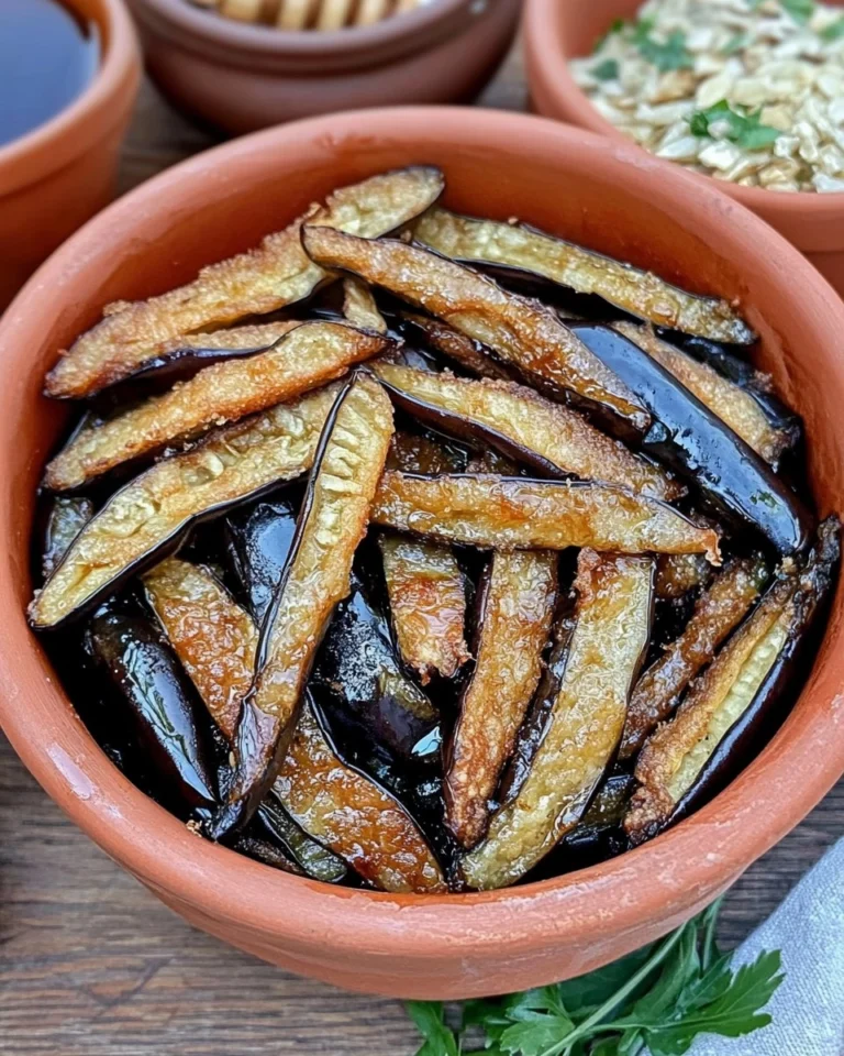 Berenjenas-Fritas-Con-Miel-Rezept