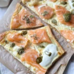 Flammkuchen-Mit-Lachs-Schmand-Rezept