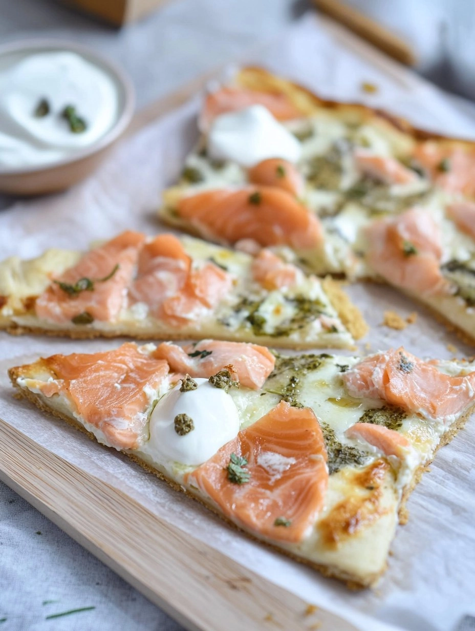 Flammkuchen Mit Lachs & Schmand