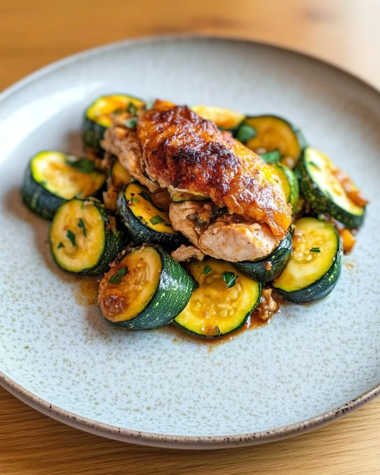 GefueLlte-HaeHnchenbrust-Auf-Zucchini-GemueSe-Rezept