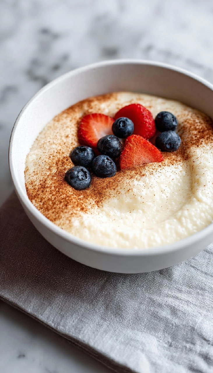 Grießbrei mit Quark und Joghurt