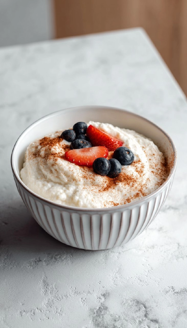 Grießbrei mit Quark und Joghurt