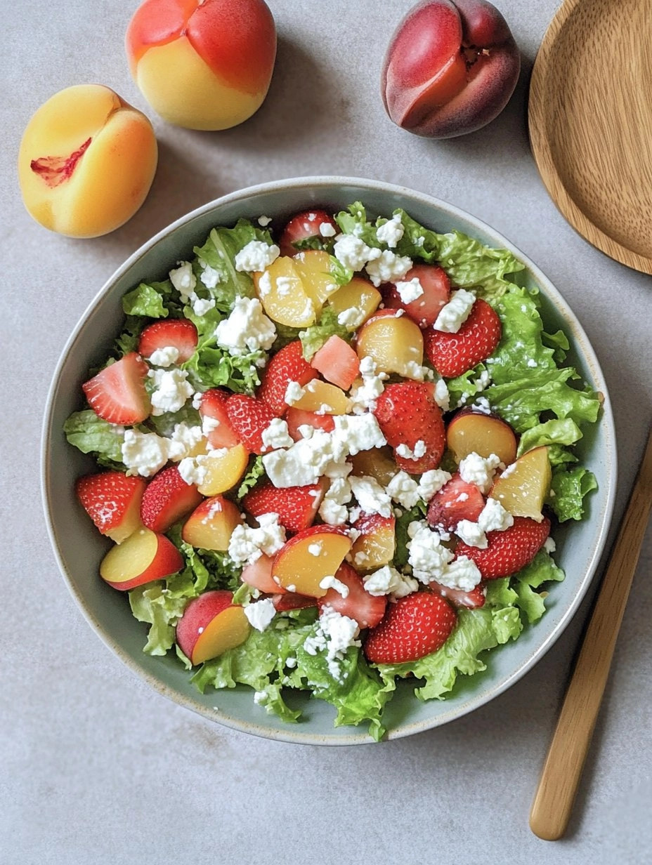GrüNer Salat Mit Erdbeeren Nektarine & Feta 85 GrüNer Salat Mit Erdbeeren Nektarine & Feta