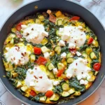 Gruenes-Shakshuka-mit-Spinat-Zucchini-Feta-Rezept