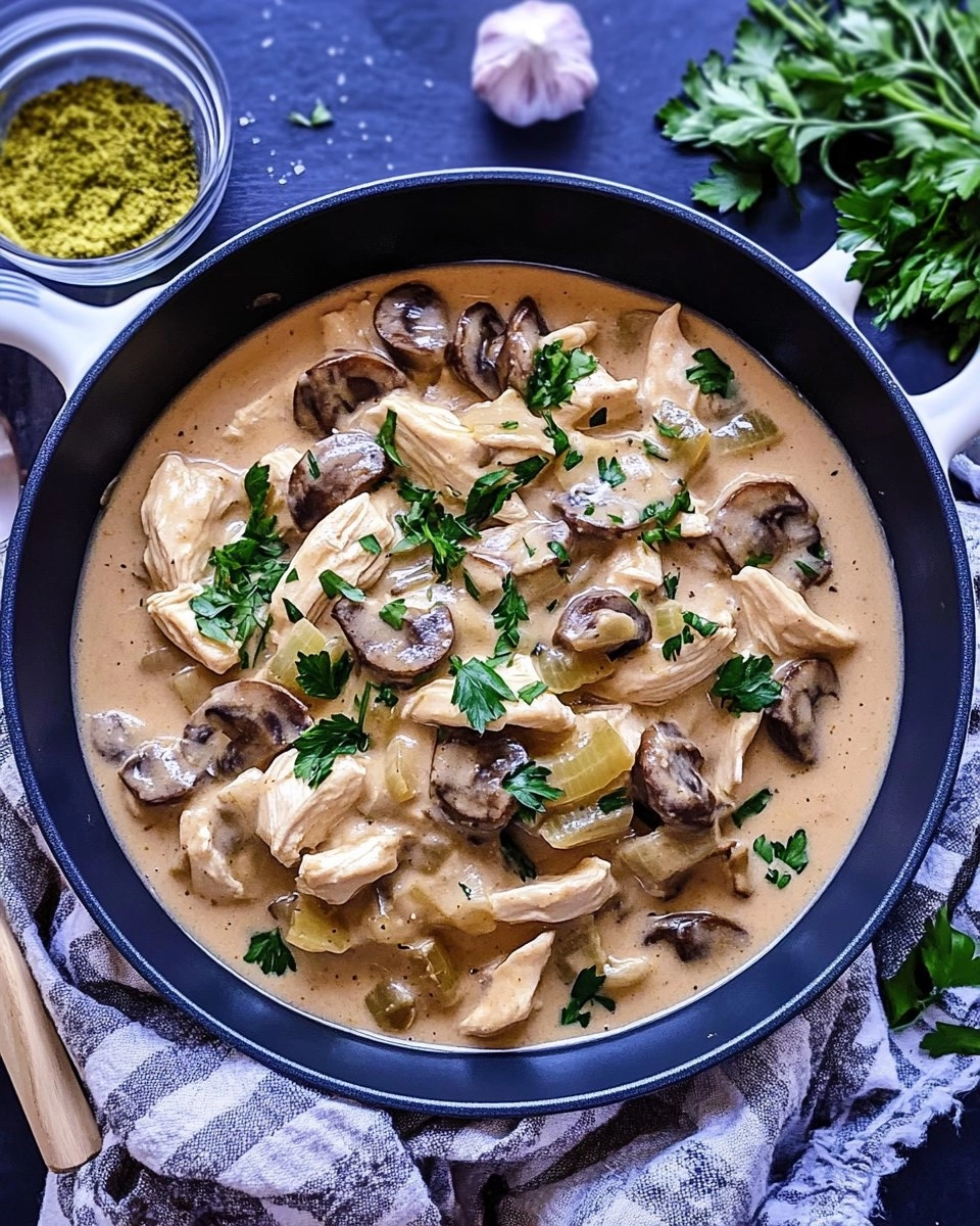 Hähnchen Stroganoff