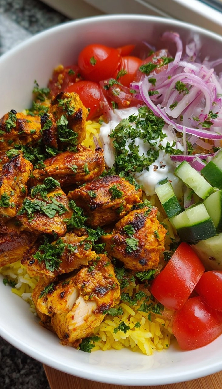 High Protein Chicken Shawarma Bowl