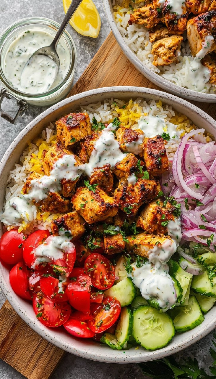 High Protein Chicken Shawarma Bowl