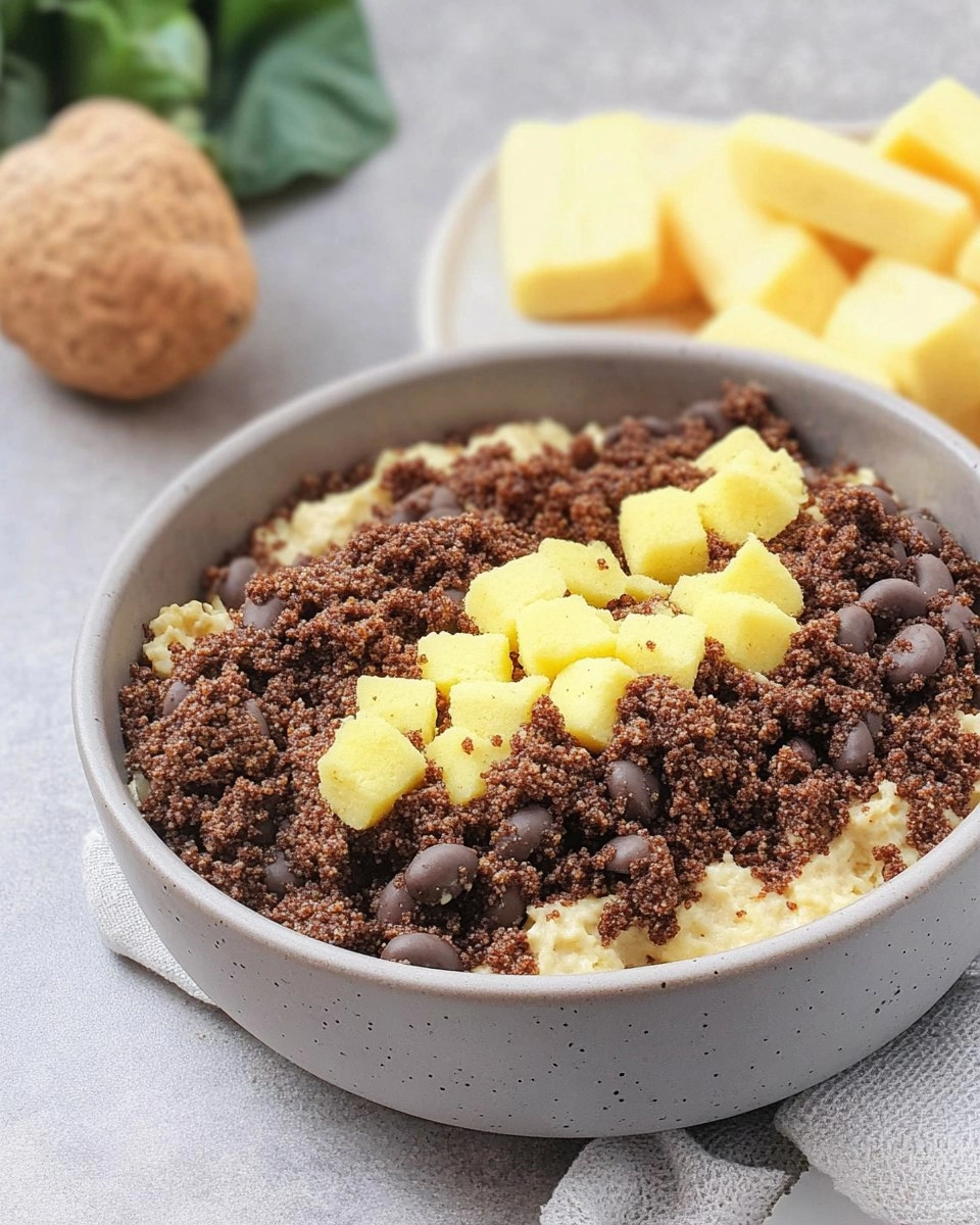 High Protein Maulwurfkuchen-Bowl