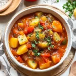 Kartoffelgulasch-Mit-Paprika-Rezept