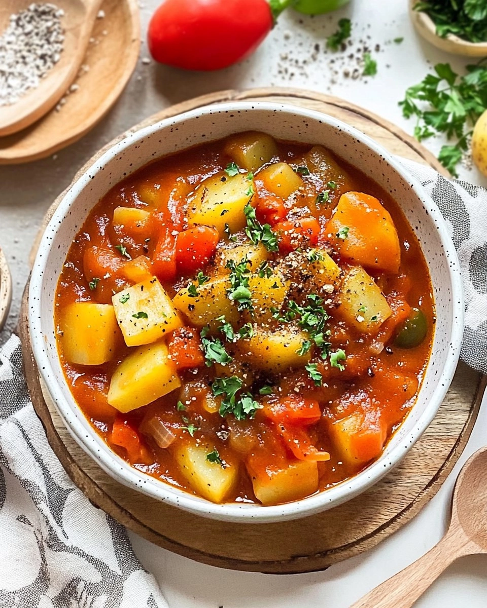 Kartoffelgulasch Mit Paprika