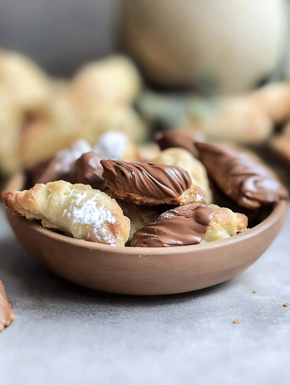 Mini-Schoko-Croissants mit Blätterteig