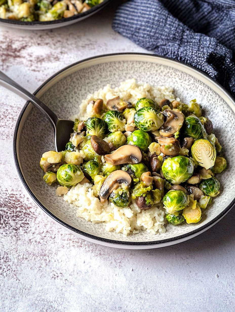 Rosenkohl Pilz Pfanne