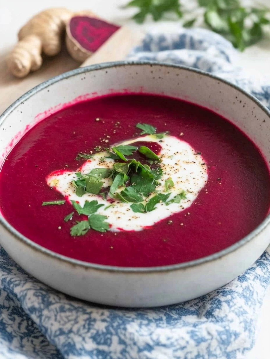 Rote Bete Suppe Mit Kokosmilch & Ingwer 100 Rote Bete Suppe Mit Kokosmilch & Ingwer
