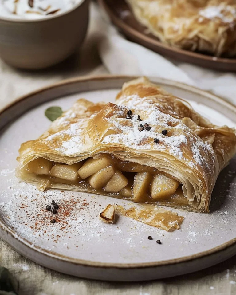 Apfelstrudel-mit-Filoteig-Rezept