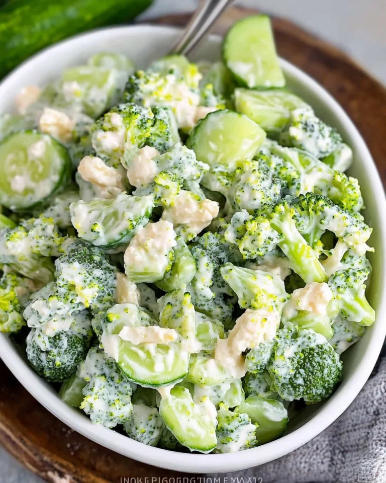 Cremiger-Gurken-Brokkoli-Salat-Rezept